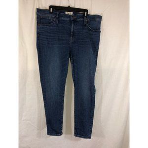 Madewell 34P 9" Mid-Rise Skinny Medium Blue